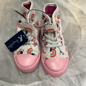 Girl rainbow shoes